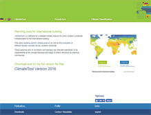 Tablet Screenshot of climate-tool.com